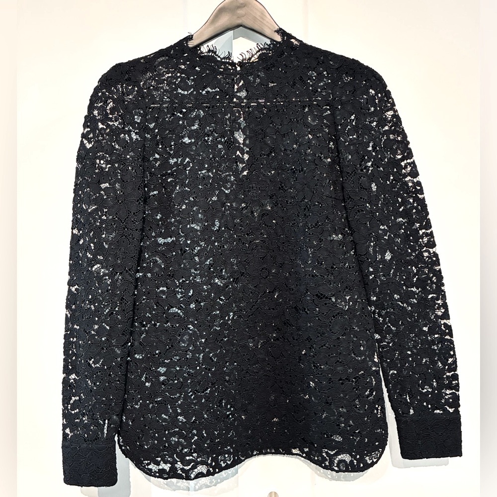Saint Laurent 🖤 34 XS Timeless Black Lace Blouse